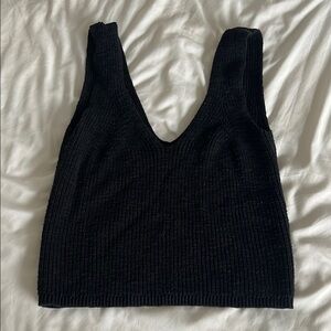 Madewell XXS Black Knit Sleeveless Top
